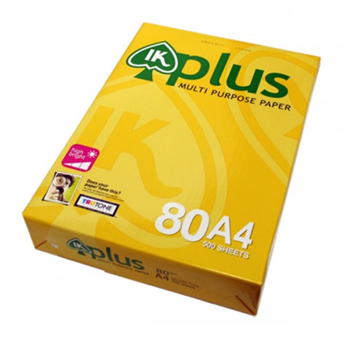 Ik Plus Ik Yellow A4 Copier 80gsm Photocopy Paper Office School Supplies Office Paper Copy Paper Thailand Expo Bangkok Bangkok Best Expo Top Trade Show Import Export