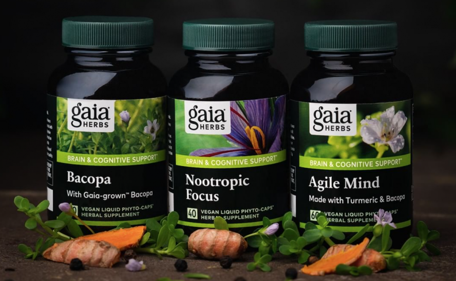 Gaia Herbs Bacopa 60 Vegan Liquid Phyto-Caps