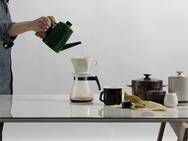 Enamel Pourover Coffee Kettle